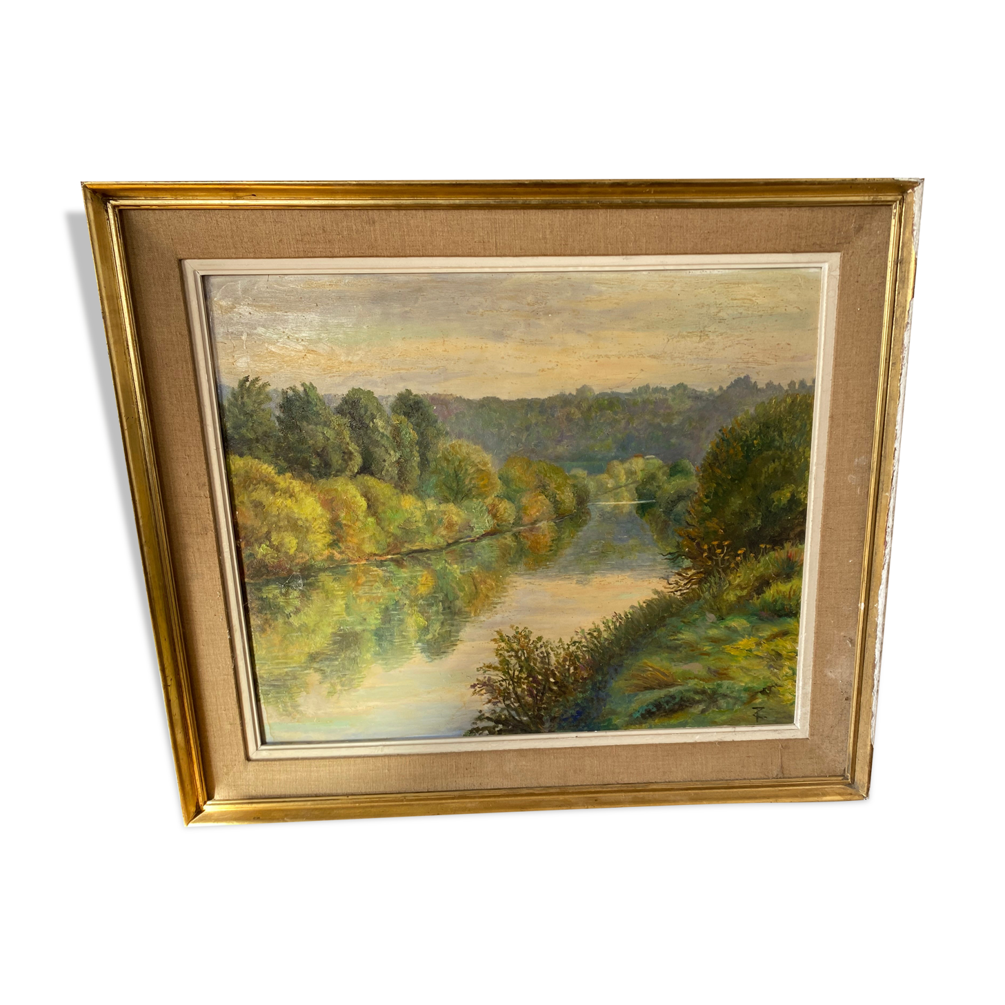 Old landscape painting