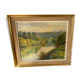 Old landscape painting