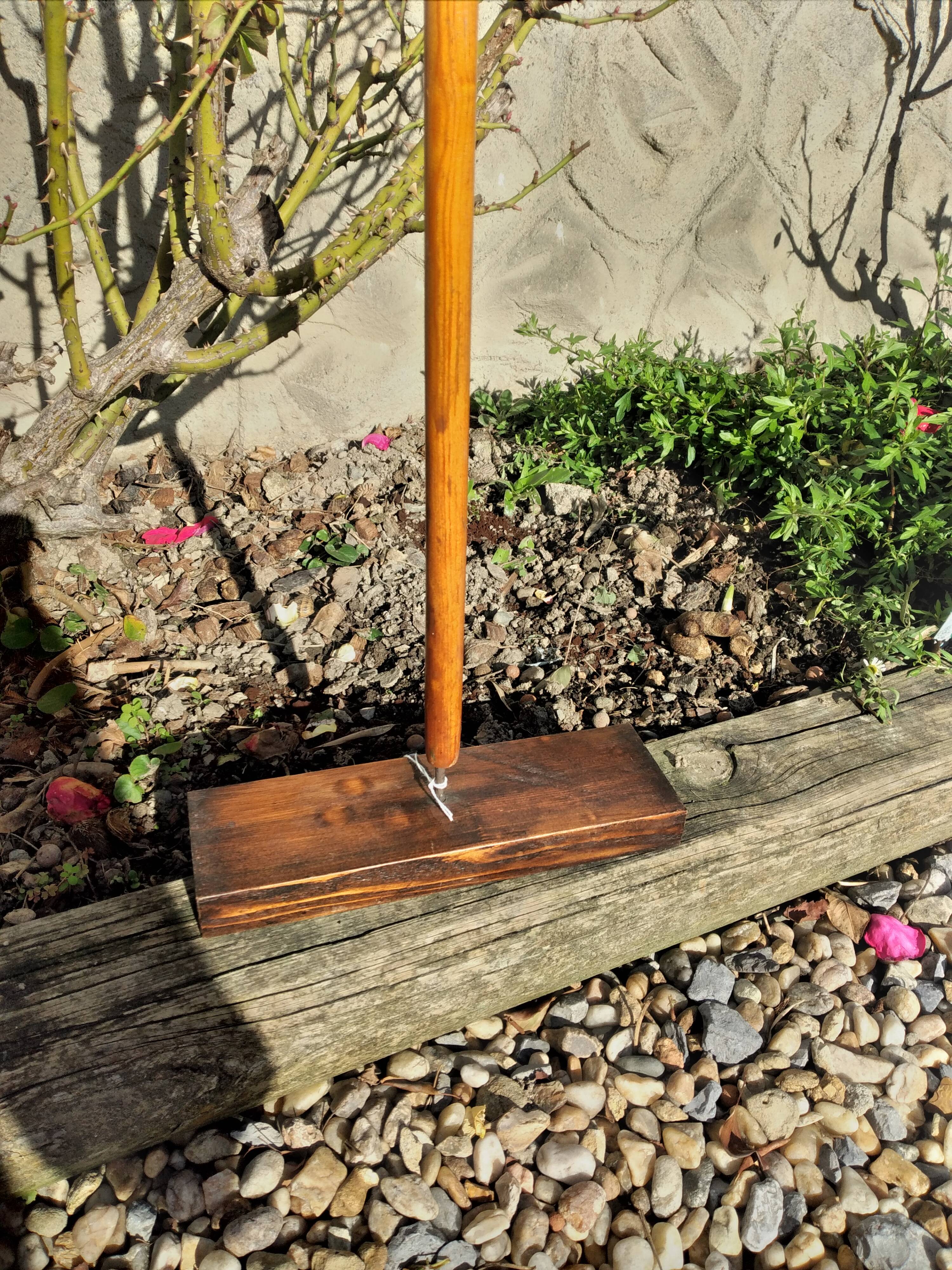 Painted wooden paddle