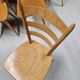 Lot of 8 country bistro chairs from the 1970s
