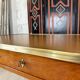 Directoire style flat desk in cherry wood