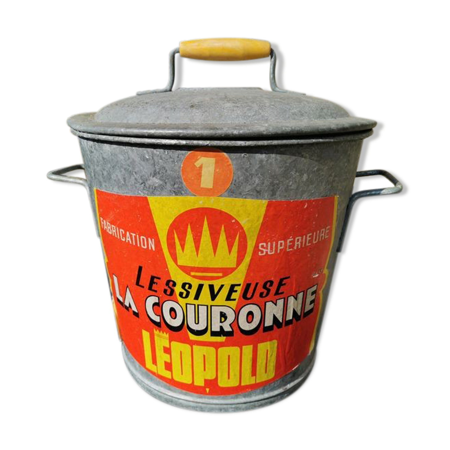 Old Zinc washer THE CROWN LEOPOLD