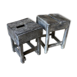duo de deux tabouret