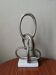 Handcrafted sculpture cast aluminum contemporary design abstract art