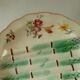 Asparagus plate faience Longchamp barbotine ironstone