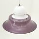 White and purple KD14 suspension by Sergio Asti for Kartell, 1970s.