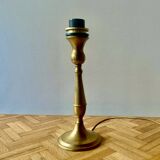 Old golden brass lamp base
