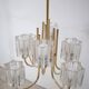 Lustre en Verre Cristal de Peill & Putzler, 1970s