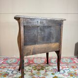 Louis XV Period 18th Century Curved Marquetry Chest of Drawers