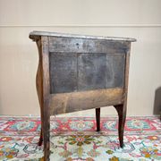 Louis XV Period 18th Century Curved Marquetry Chest of Drawers