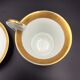 Cup and saucer empire porcelain woman's head on the golden net socket xixè b