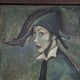 Harlequin, oil on canvas vintage 1950, signed & dated on the back SB