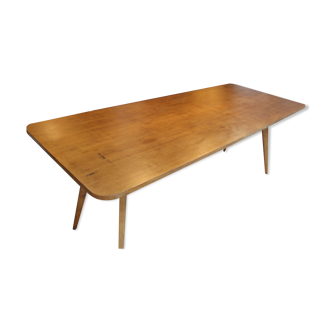 Dining room table with compass feet, 70s