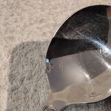 Silver-plated consommé spoon by Christofle Malmaison silversmiths, 16.1cm