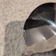 Silver-plated consommé spoon by Christofle Malmaison silversmiths, 16.1cm