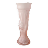 Art deco molded glass vase