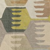 Geometric Multicolor Vintage Kilim Rug, 270x352Cm