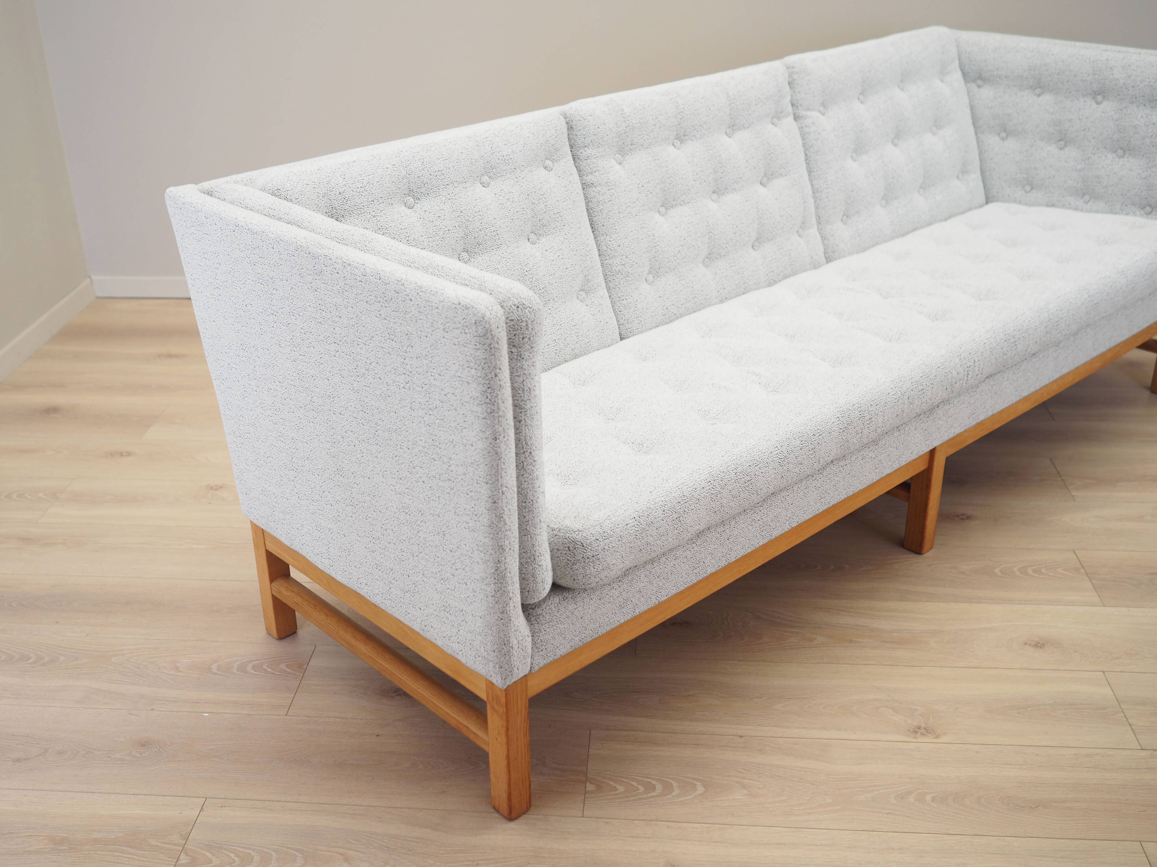 Oak sofa, Danish design, 1970s, manufactured by Erik Jørgensen Møbelfabrik