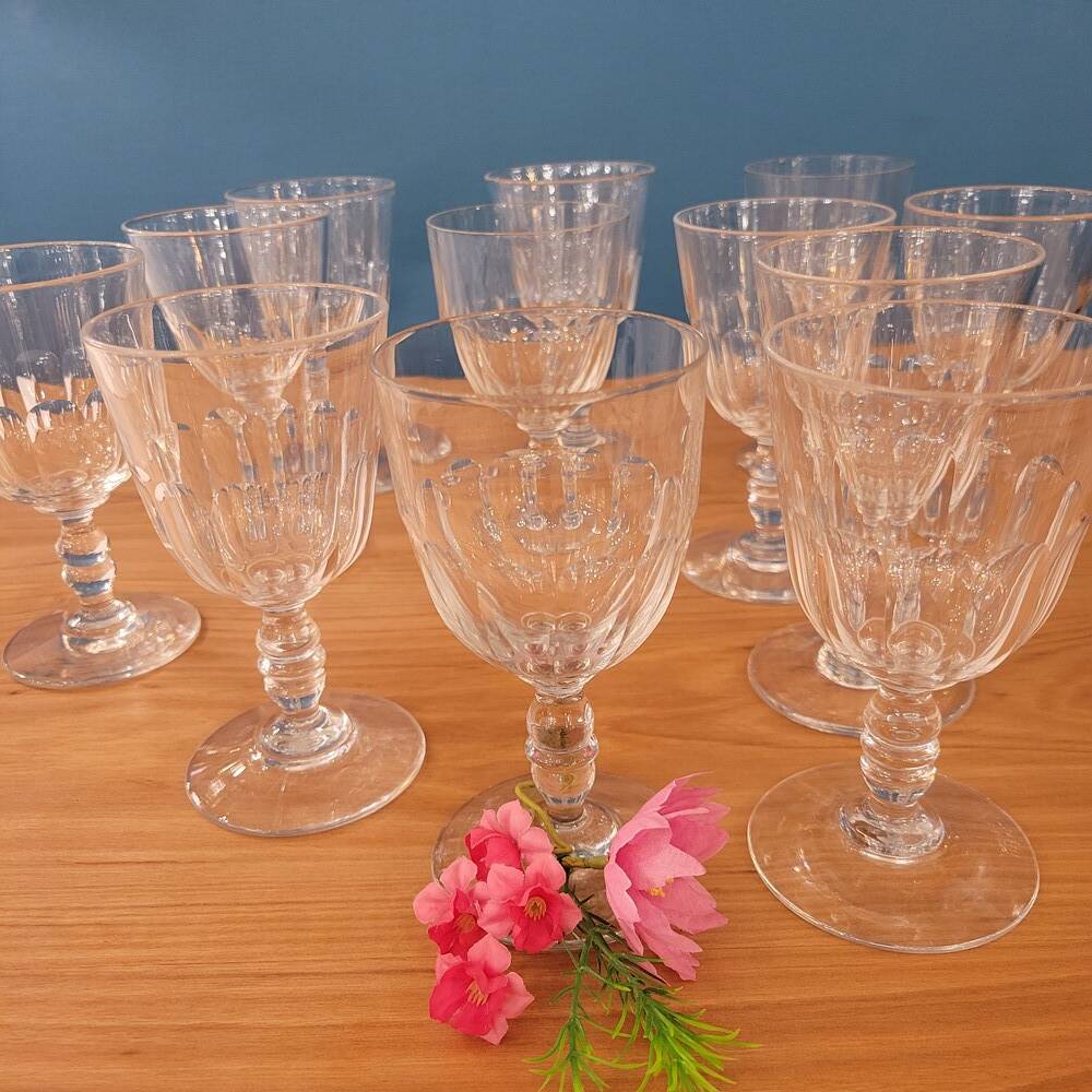 12 verres à vin en cristal Clermont
