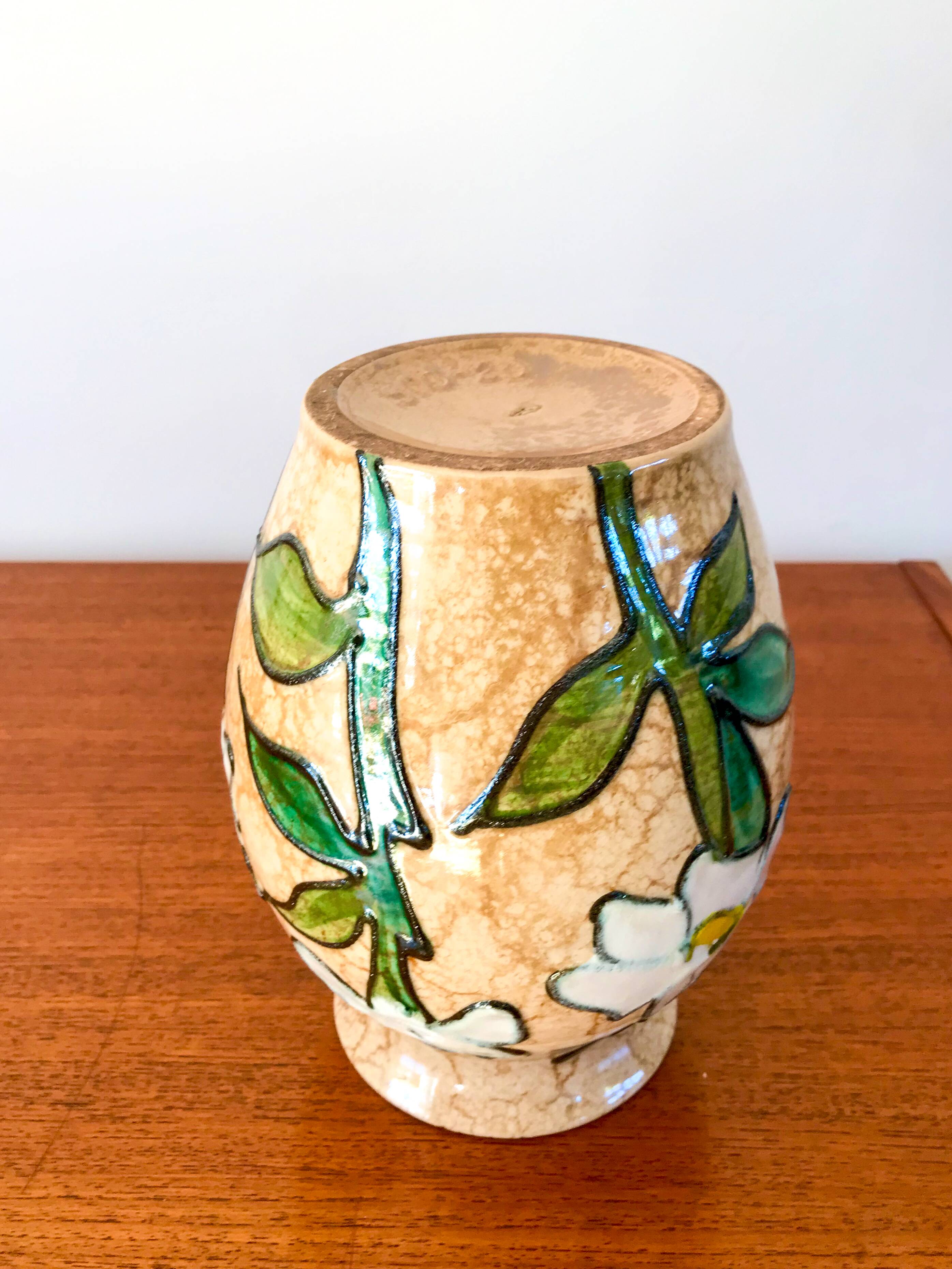 ceramic vase / flower slip made in Germany 1970