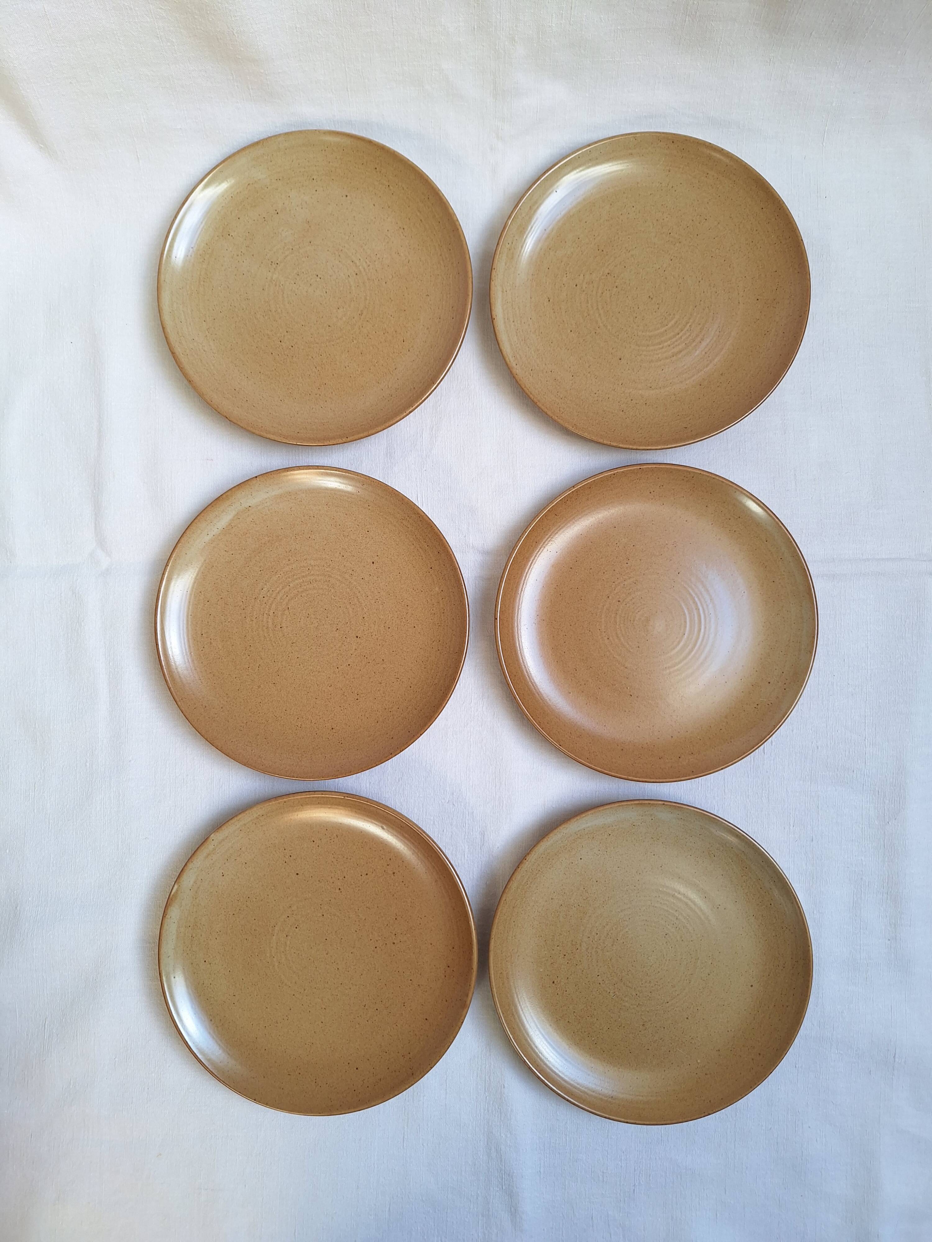 Vintage village stoneware dessert plates