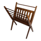 Folding teak magazine holder by Cees Braakman
