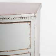 Gustavian chest of drawers with two drawers in gray painted from the year 1890s