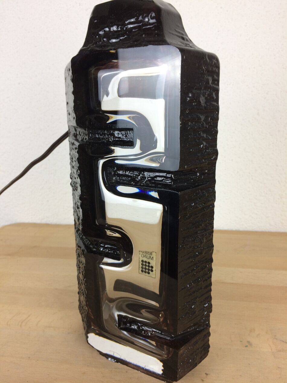 Lampe en cristal par César Baldaccini pour Daum, modèle Argos