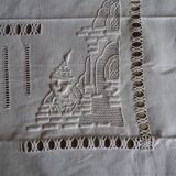 Embroidered tablecloth old Chinese décor pure cotton 230*155