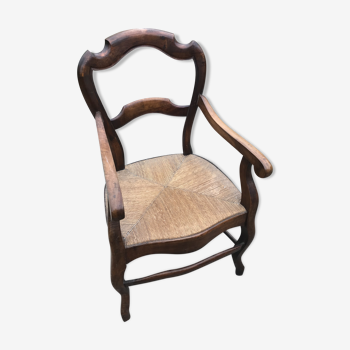 Fauteuil paillé