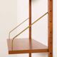 Danish teak shelving unit, set of 5 shelves, 1960s