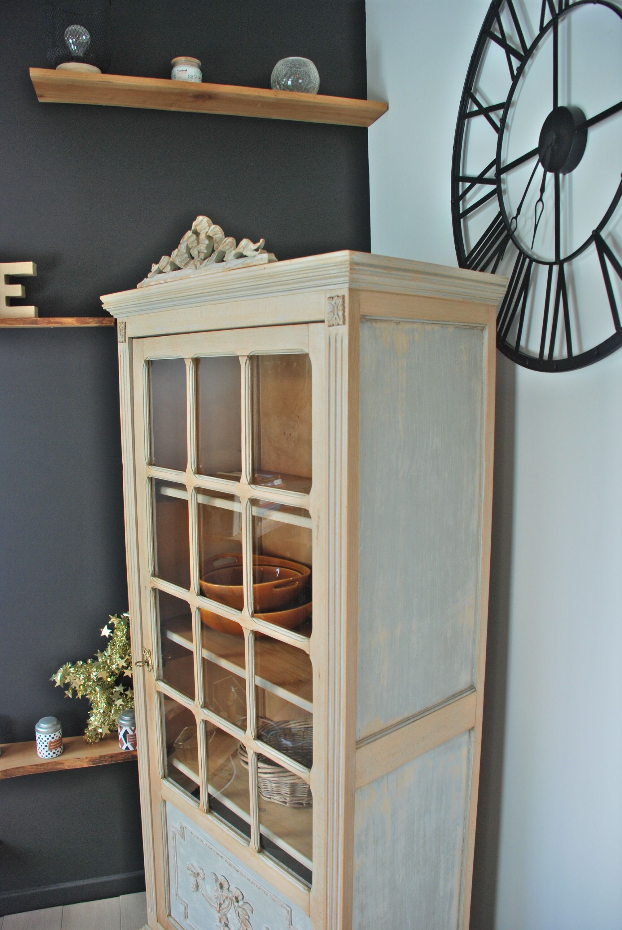 Vitrine shabby chic vintage