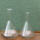 Paire de carafes en verre, art déco