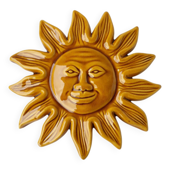 Ceramic wall sun