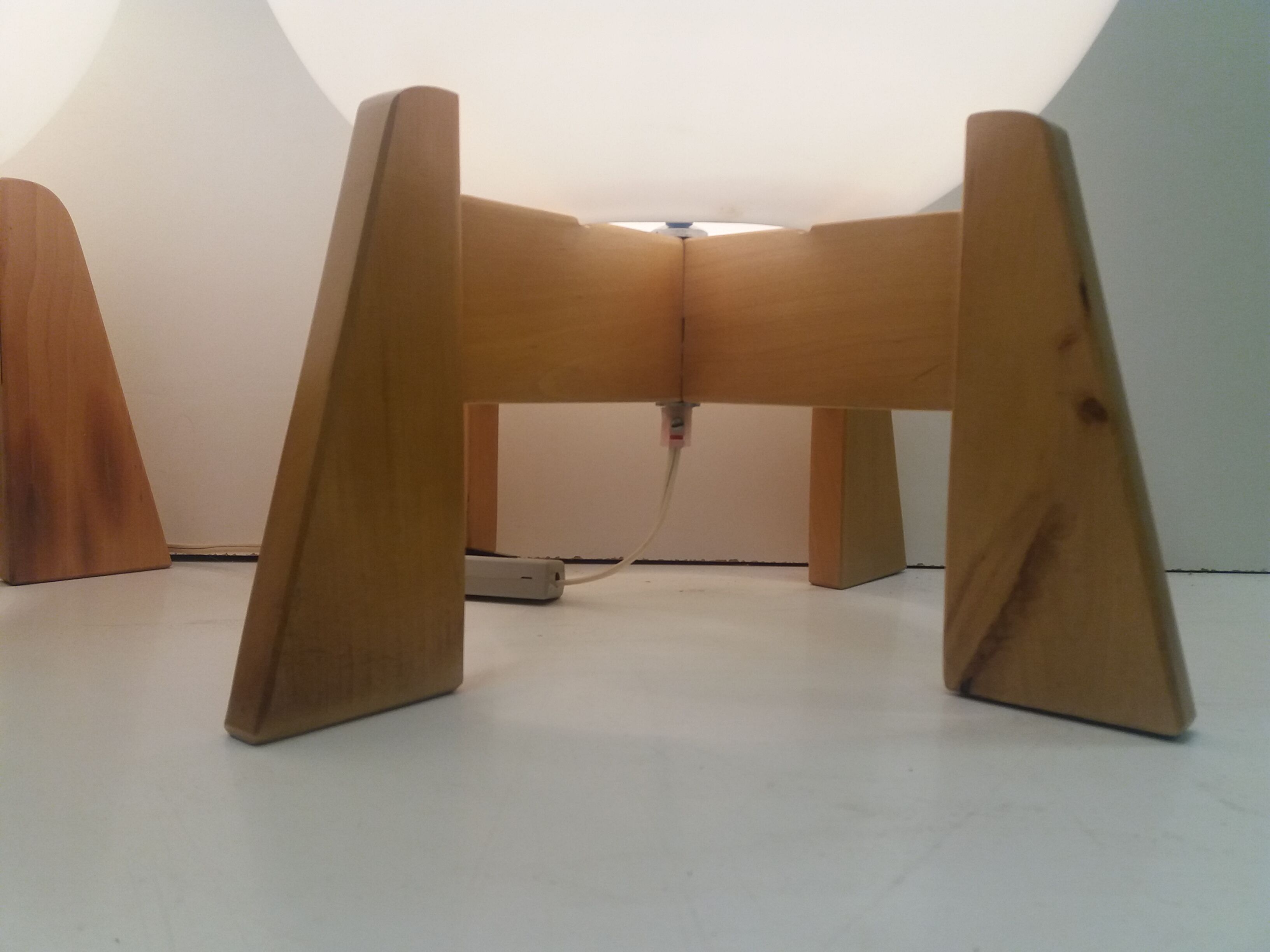 1960 two uluv floor lamps, czechoslovakia