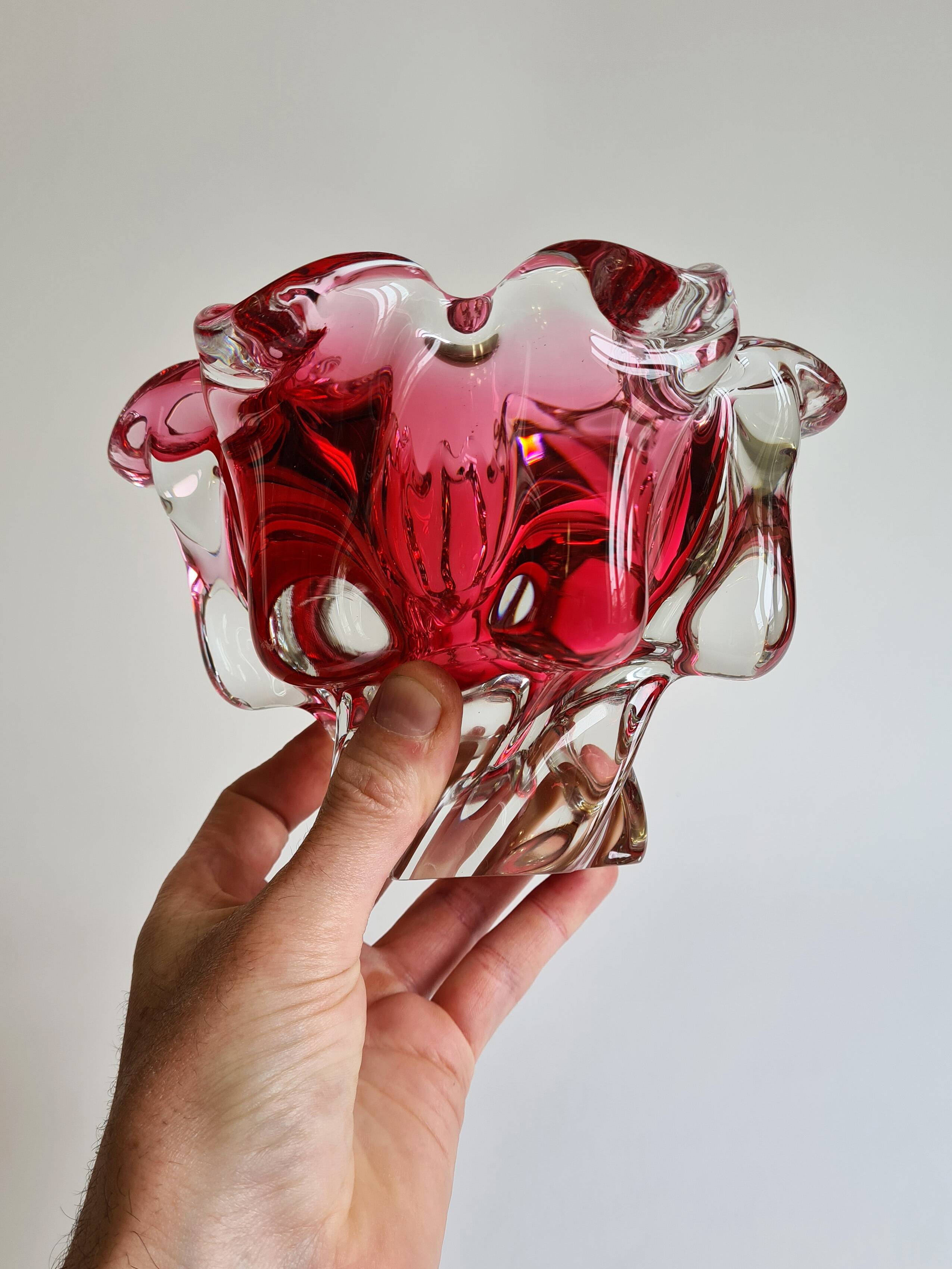 Josef Michal Hospodka Empty Pocket - Czech Blown Glass Murano Style (Year