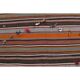 Vintage Turkish Hand-Knotted Wool Cotton Orange Kilim Rug 252x280