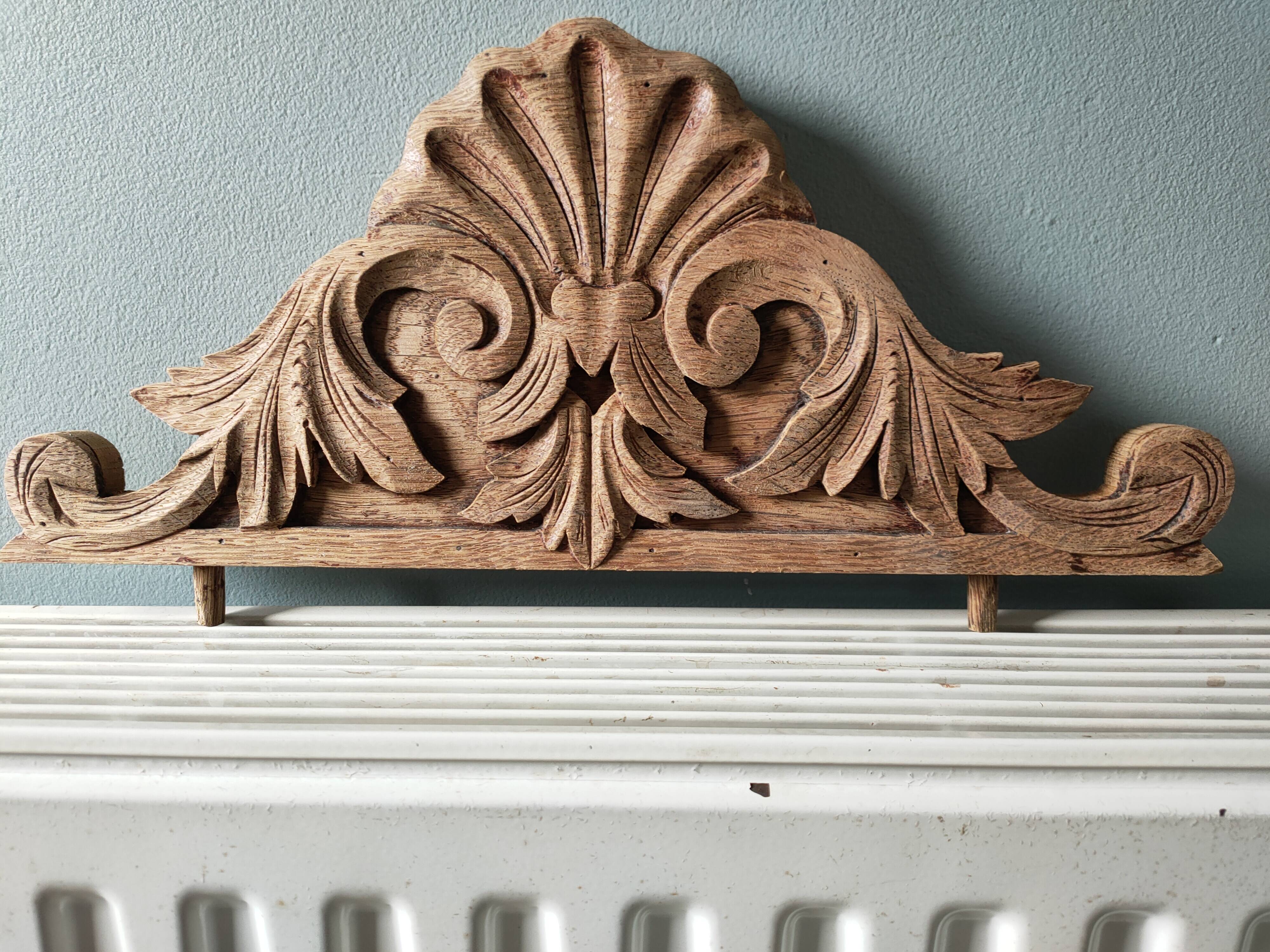 Old oak pediment