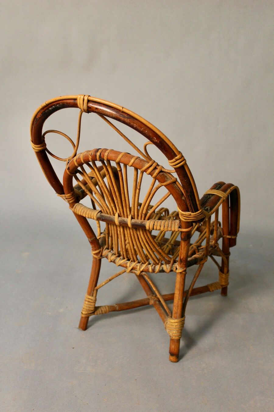 Children's armchair rattan 1900