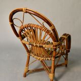 Fauteuil d'enfant en rotin  1900