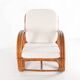 "Bretzel" armchair in rattan