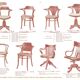 Ensemble de quatre chaises des années 80 par TON