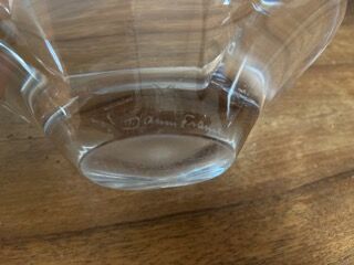 Crystal pocket tray Daum France