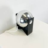 Table lamp by Novalux, chrome and black lacquered metal, 1960s