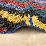 Tapis Berbère Boucherouite coloré - 104 x 202 cm