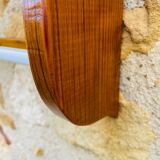 Vintage oak towel rack/wall-mounted bracket, circa 1970s