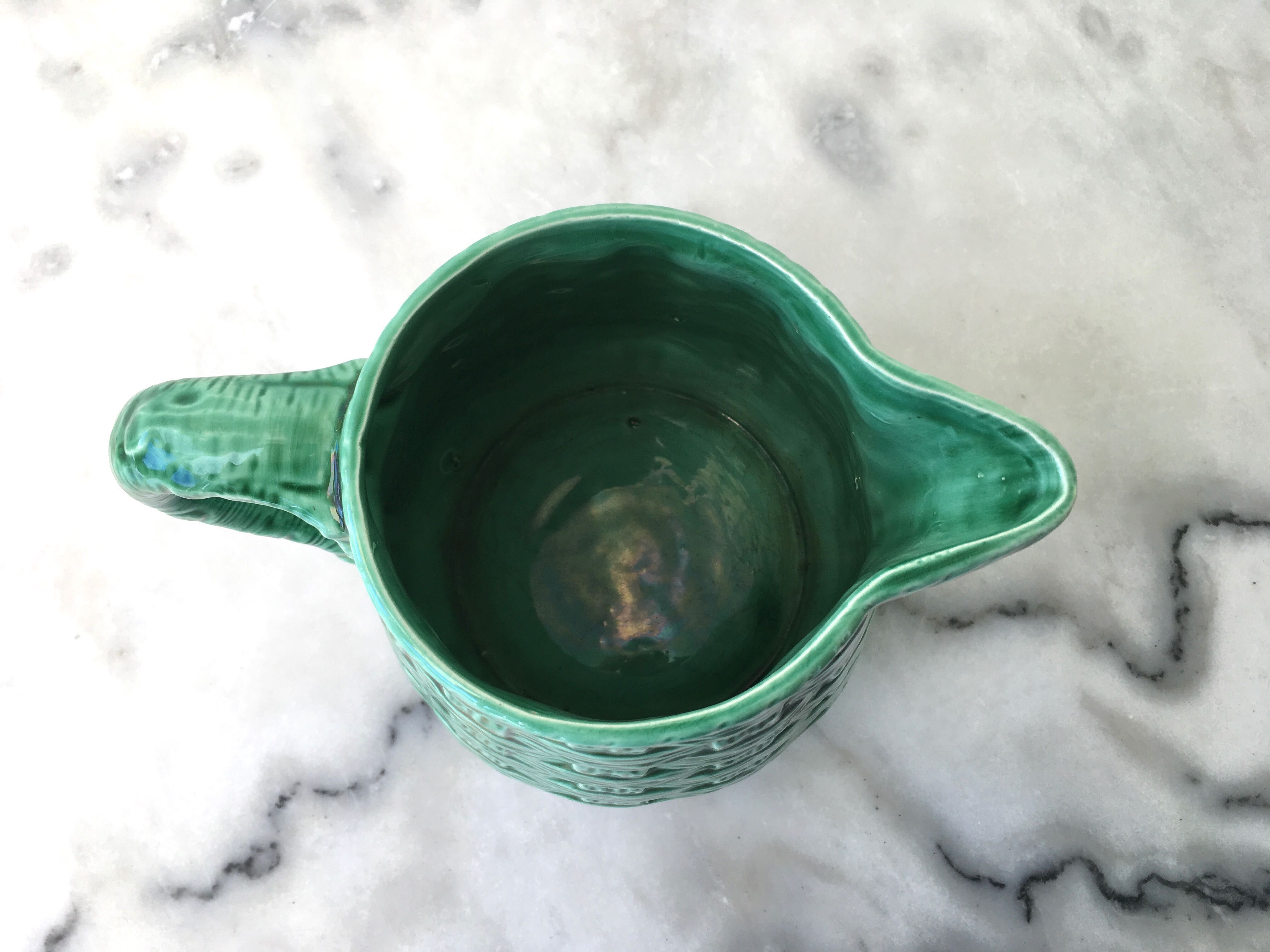 Pitcher barbotine Digoin Sarreguemines