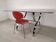 Bureau vintage chromé verre