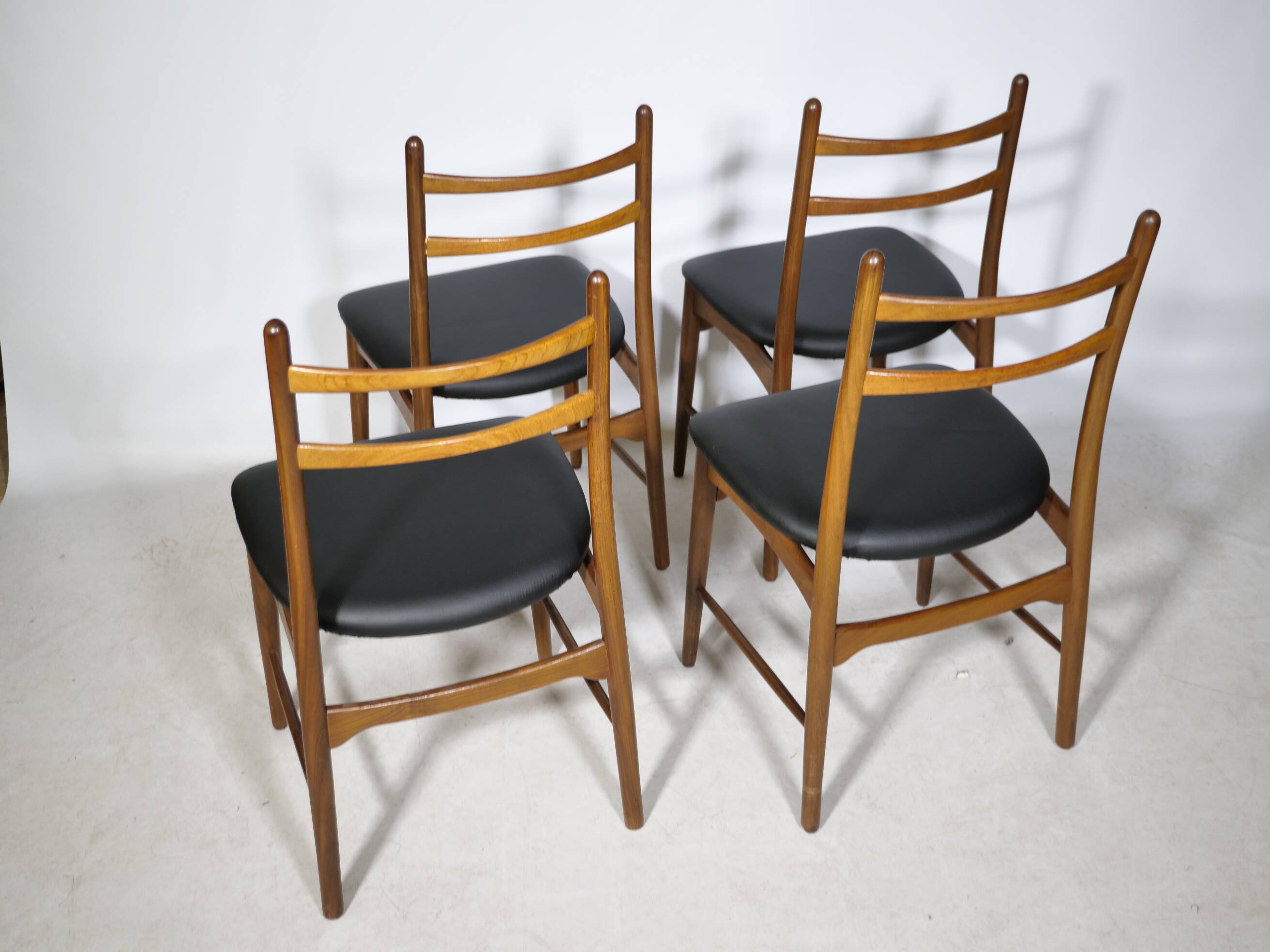 Teak Dining Chairs, Design by Georg Leowald for Wilkhahn, Set of 4, 1960s