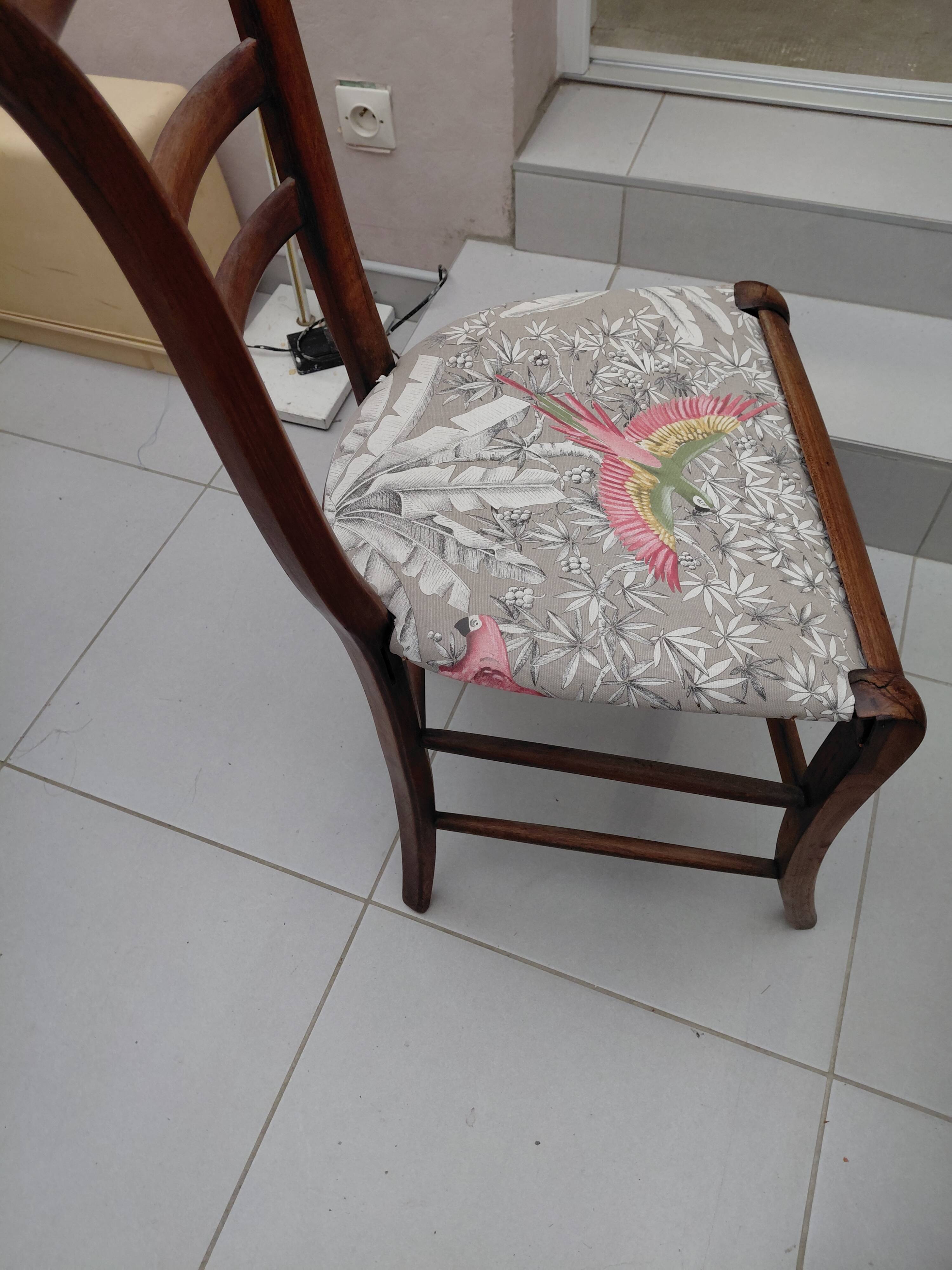Bird fabric chair